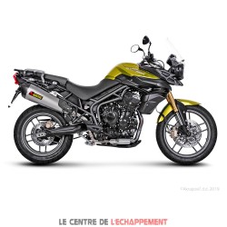 Silencieux AKRAPOVIC Slip-On Triumph TIGER 800 2011-2016 Coupelle Carbone