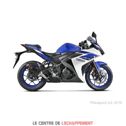 Silencieux AKRAPOVIC Slip-On Yamaha R 3 2015-... Coupelle Carbone