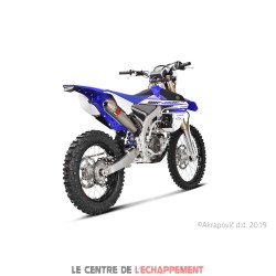 Silencieux AKRAPOVIC Slip-On Yamaha WR 450 F 2016-2018 ET YZ 450 F 2014-2017