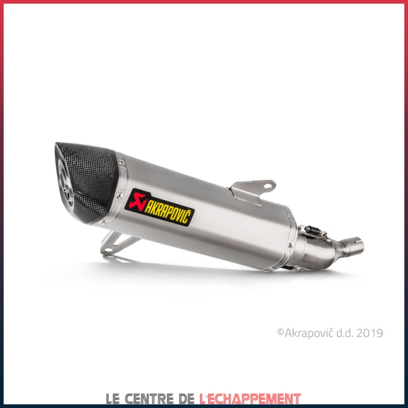 Silencieux AKRAPOVIC Slip-On Yamaha X-MAX 250 / 300 2017-... Coupelle Carbone