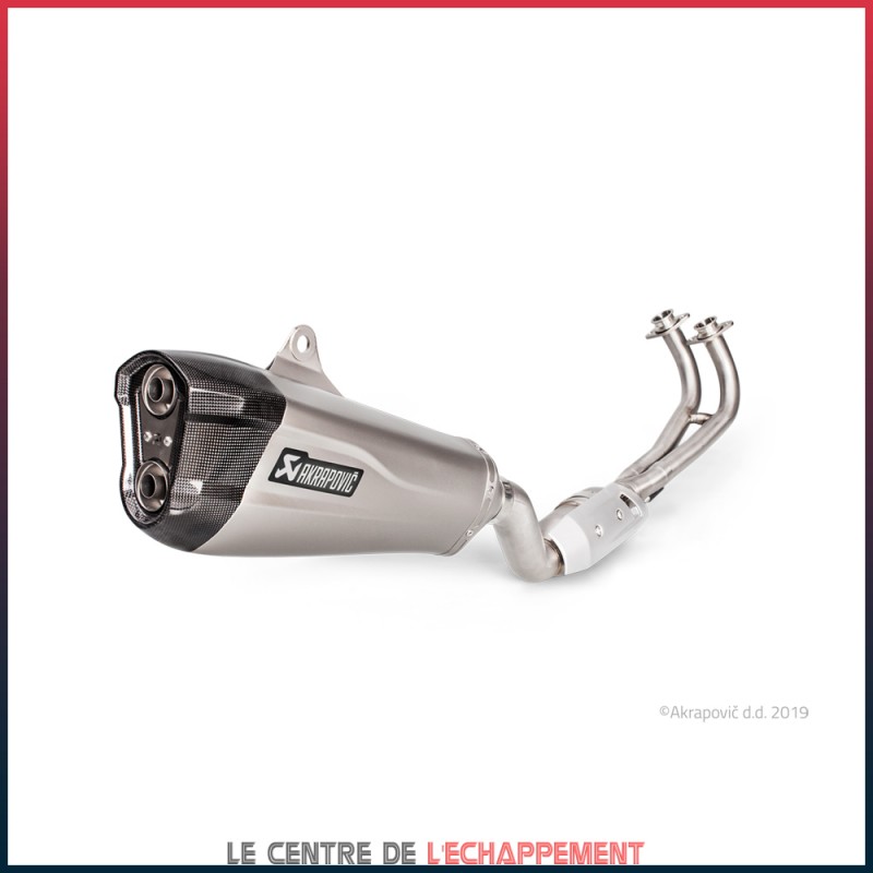 Ligne Complète AKRAPOVIC Racing Line Yamaha T-MAX 530 (Euro 4) 2017-... Coupelle Carbone