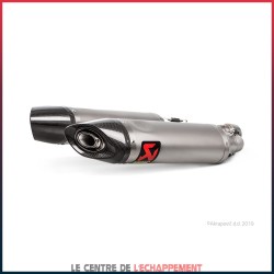 Silencieux AKRAPOVIC Slip-On Aprilia SHIVER 900 2017-... Coupelle Carbone