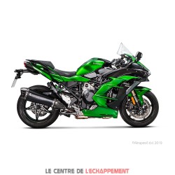 Silencieux AKRAPOVIC Slip-On Kawasaki H2 SX NINJA 2018-... Coupelle Carbone