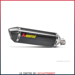 Silencieux AKRAPOVIC Slip-On Suzuki SV 650 2016-... Coupelle Carbone