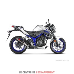 Silencieux AKRAPOVIC Slip-On Yamaha MT 03 2016-... Coupelle Carbone