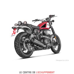 Silencieux AKRAPOVIC Slip-On Yamaha SCR 950 2017-2020 et XV 950 BOLT / R / Racer 2017-2020