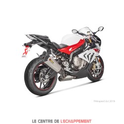 Silencieux AKRAPOVIC Slip-On BMW S1000 RR 2017-2018 Coupelle Carbone