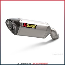 Silencieux AKRAPOVIC Slip-On Kawasaki Z 900 2017-2019 et Z 900 E (A2) 2017-... Coupelle Carbone