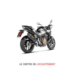 Silencieux AKRAPOVIC Slip-On Honda CB 500 F / CBR 500 R 2016-... Et CB 500 X 2019-... Coupelle Carbone