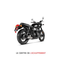 Silencieux AKRAPOVIC Slip-On Racing Triumph BONNEVILLE T 100 (900cc) 2017-... Et BONNEVILLE T120 (1200cc) 2016-...