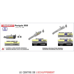 Silencieux ARROW WORKS Ducati PANIGALE 959 2016-... coupelle carbone