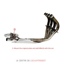 Machon raccord sans catalyseur pour Honda CB 600 Hornet 2007-2014