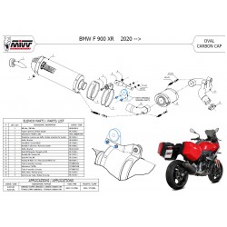 Silencieux MIVV Sportline BMW F 900 R/XR 2020-... (coupelle carbone)