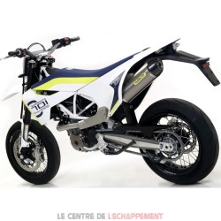 Silencieux ARROW THUNDER Husqvarna 701 SM/ENDURO 2021-... Coupelle Carbone