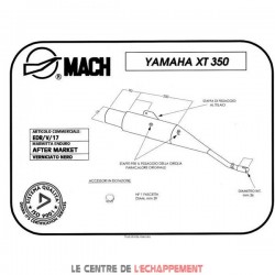 Silencieux MARVING De Rechange Yamaha XT 350 1985-1994