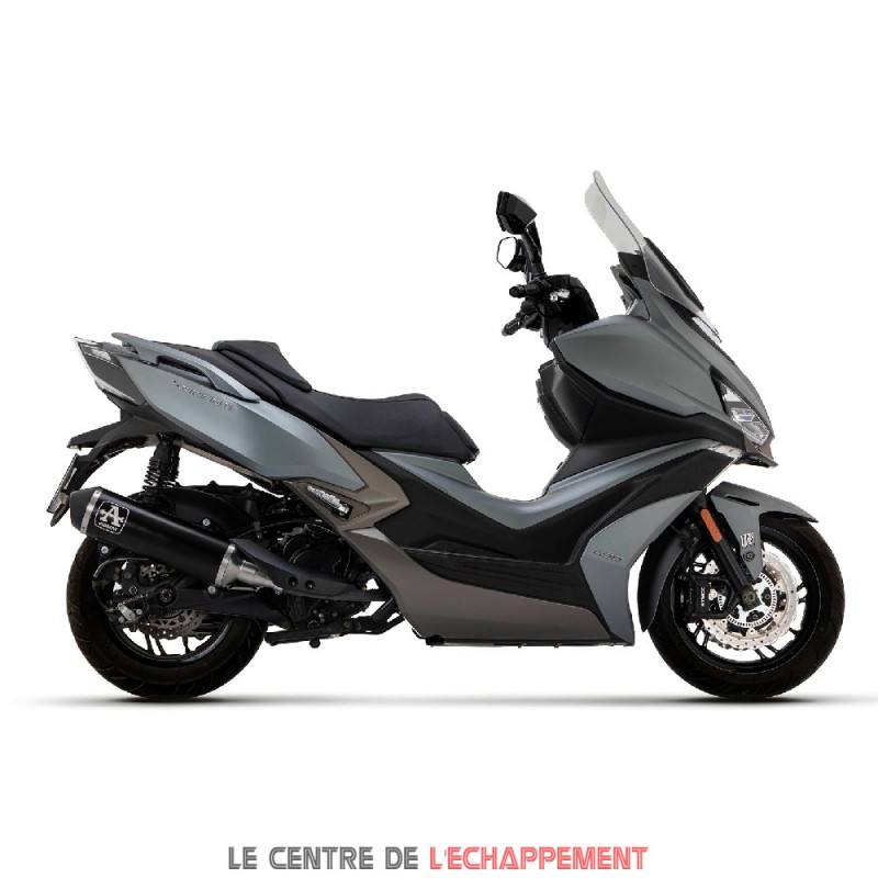 Silencieux ARROW Urban Kymco XCITING 400 S 2021-... Coupelle Inox noir