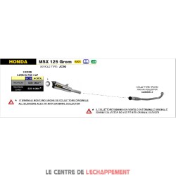 Ligne Complète ARROW X-KONE pour Honda MSX 125 2021-...