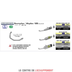 Silencieux ARROW GP 2 pour HUSQVARNA 125  SVARTPILEN / VITPILEN  2021-...