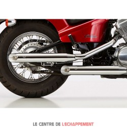 Ligne Complète FALCON CROMO LINE SLASH-CUT Honda VT 600 Shadow 1988-2000