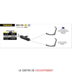 Ligne Complète ARROW REBEL Yamaha XSR 700 2021-...