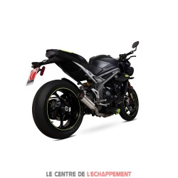 Silencieux SCORPION RED POWER Triumph SPEED TRIPLE 1050 RS/S 2018-2020 (sortie basse)