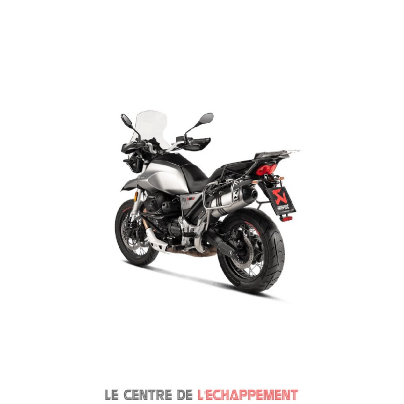 Silencieux Akrapovic Slip-On Line adapt. Moto Guzzi V85 TT 2019-2020