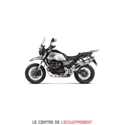 Silencieux Akrapovic Slip-On Line adapt. Moto Guzzi V85 TT 2019-2020