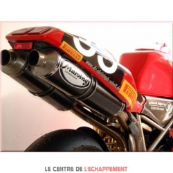 Silencieux MARVING Superline Big Ovale pour Ducati 748 MONOPOSTO/BIPOSTO/748R 1995-2002 et 748 SP 1996-1997