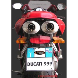 Silencieux MARVING Superline Small Ovale pour Ducati 749 R 2005-2007 et 999 R 2003-2004