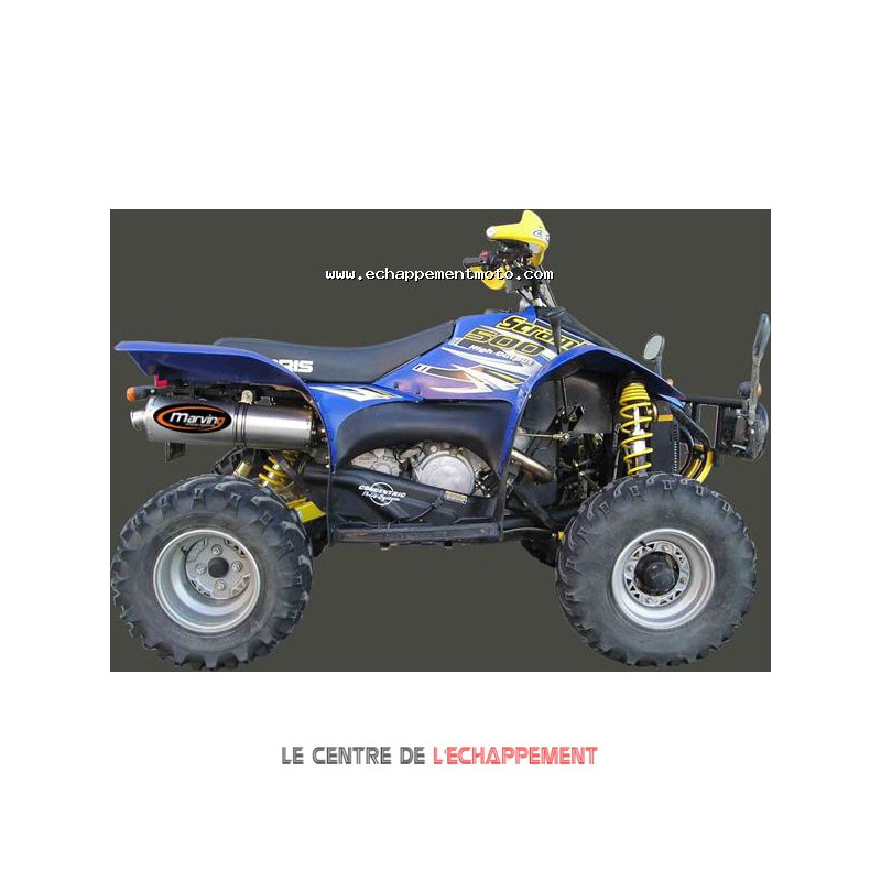 Silencieux Marving Quad Atv Line (big ovale) pour Polaris SCRAMBLER 500  1997-2005