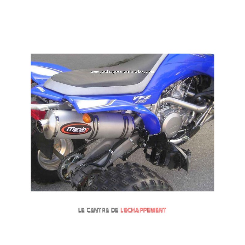 Silencieux Marving Quad Atv Line (big ovale) pour Yamaha YFZ 450 R  2004-2013