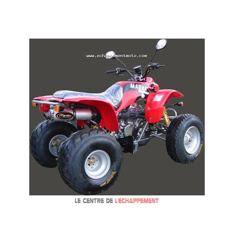 Silencieux Marving Quad Atv Line rond Ø 100 mm pour Barossa 150/170 Cheetah/250 Quaterback/Cheetah 2003-2006