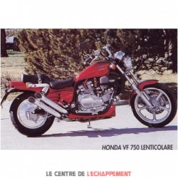 Silencieux Marving Legend Turn-out pour Honda VF 750 CUSTOM LENTICULAR 1988-1992