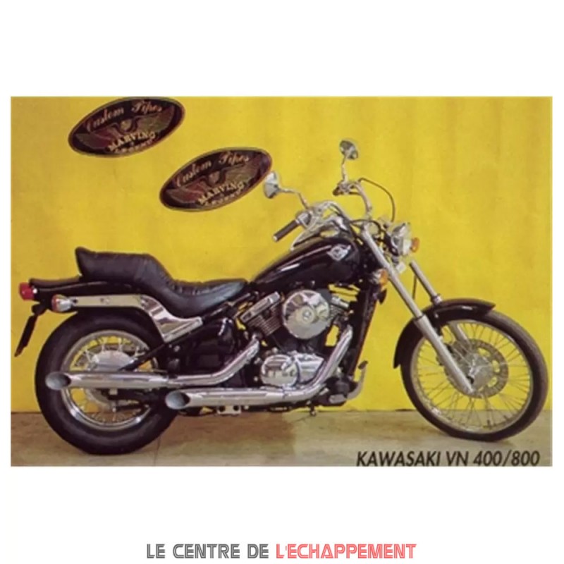 Silencieux Marving Legend Turn-out pour Kawasaki VN 800 CLASSIC 1996-2006