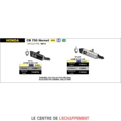 Silencieux ARROW Veloce pour Honda CB 750 Hornet 2023-...