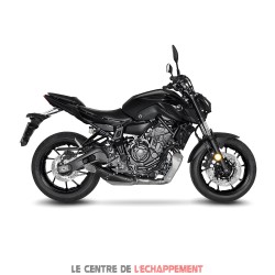 Embout de silencieux avec protection carbone Leovince Yamaha MT 07