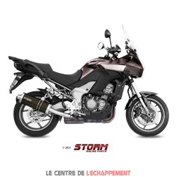 Silencieux Storm OVAL Adapt. KAWASAKI Versys 1000 2012-2014