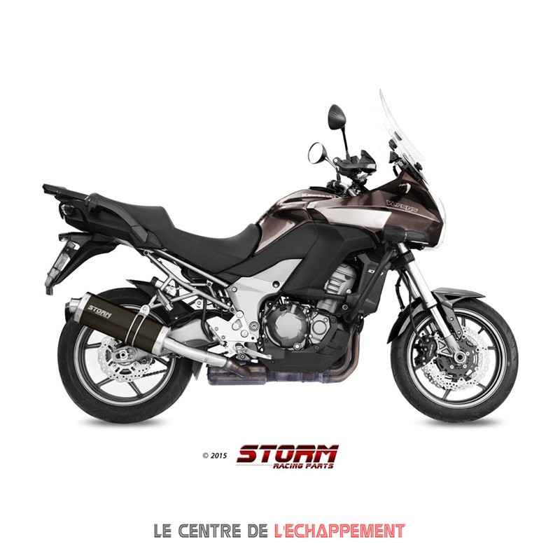 Silencieux Storm OVAL Adapt. KAWASAKI Versys 1000 2012-2014