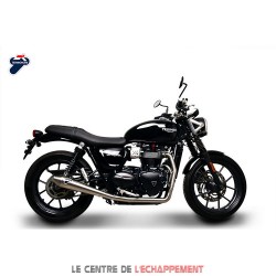 Ligne Complète TERMIGNONI Black Line Adapt.Triumph Street Twin 900 2016-2017