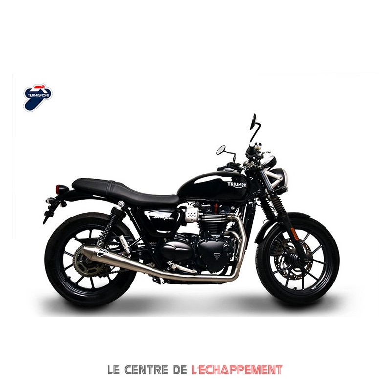 Ligne Complète TERMIGNONI Black Line Adapt.Triumph Street Twin 900 2016-2017