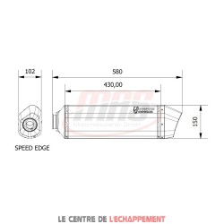 Silencieux MIVV SPEED EDGE BMW R 1200 GS/ADVENTURE 2013-2018