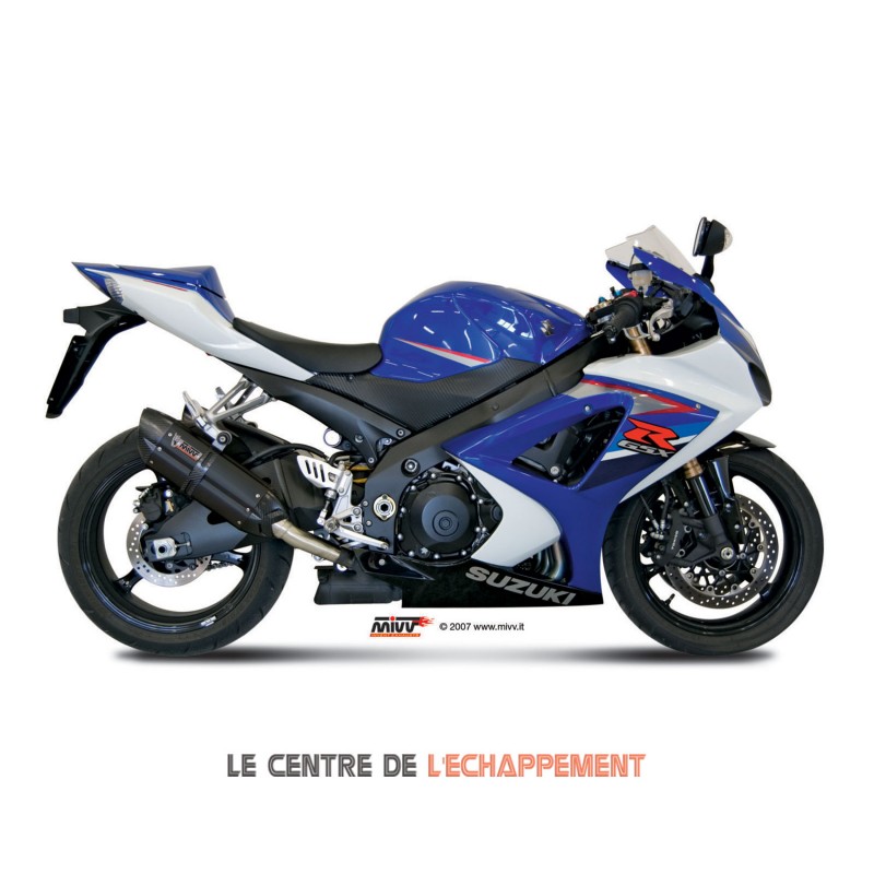 Silencieux MIVV SUONO (coupelle carbone) SUZUKI GSX R 1000 2007-2008