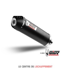 Silencieux MIVV SPORTLINE (coupelle carbone) ovale KAWASAKI Versys 1000 2019-...