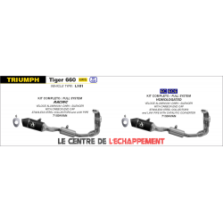 Ligne Complète Arrow Veloce Triumph Tiger Sport 660 2022-...