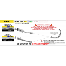 Silencieux Arrow Indy Race Evo KTM 125 / 390 Duke 2024-...