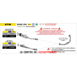 Silencieux Arrow Indy Race Evo KTM 125 / 390 Duke 2024-...