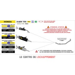 Silencieux Arrow Pro-Race Honda 750 X-ADV 2025-...