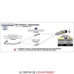 Silencieux ARROW RACE TECH Husqvarna 701 SM/ENDURO 2016-2020