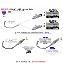 Ligne Complète ARROW Maxi Race Tech Honda CRF 1000 L AFRICA TWIN 2016-2019