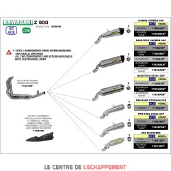 Ligne Complète ARROW Pro Race Adapt.Kawasaki Z 900 2017-...